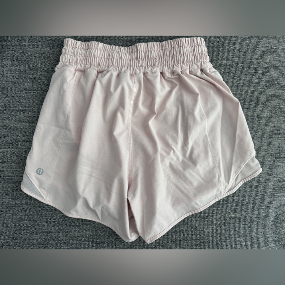 lululemon Flush Pink Hotty Hot high rise Shorts 4”